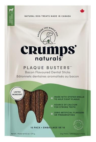 Crumps Plaque Busters with Bacon Dog 18pc 3.5in