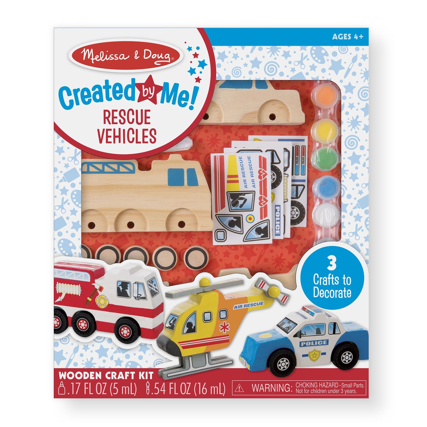 Wooden Rescue Vehicles Set Melissa and Doug