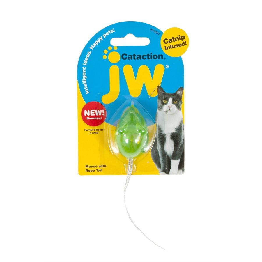 JW Cataction Mouse w/Bell & Tail Cat Supplies JW Pet Products