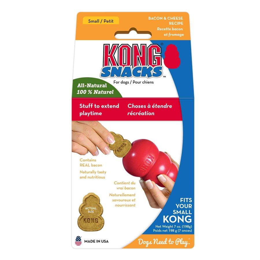 KONG Small Bacon & Cheese Snacks Dog Treats KONG
