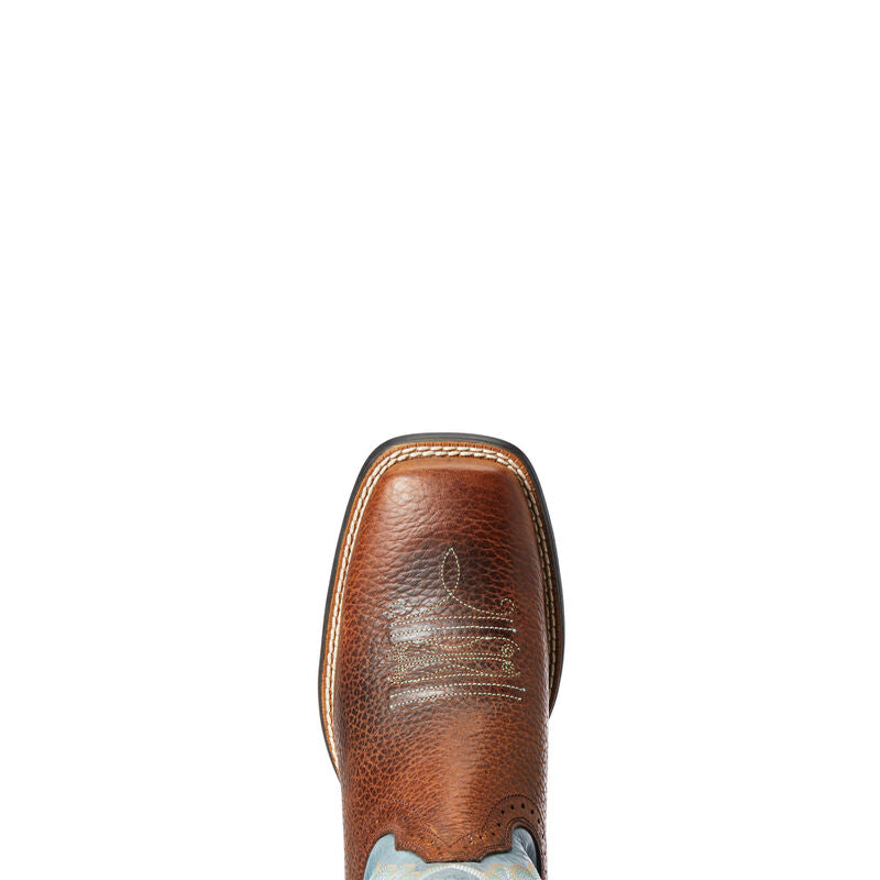 Ariat Women's Quickdraw Brown Oiled Rowdy / Sapphire Blue