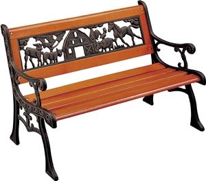 Seasonal Trends SXL-PB401B-N Essentials Child Bench Outdoor Furniture Seasonal trends