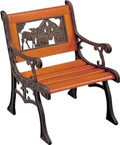 Seasonal Trends SXL-PB401BS-N Kids Chair, 150 lb Capacity, Wood Seat, Cast Steel Frame, Antique Bronze Frame Outdoor Furniture Seasonal trends