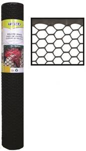 TENAX 72120346 Poultry Fence, 3/4 x 3/4 in Mesh, 50 ft L, 4 ft W, Plastic Fencing Tenax