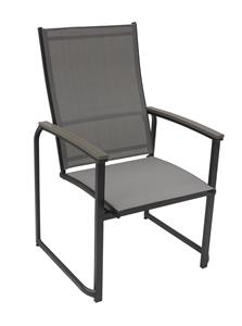 Seasonal Trends C1806SBK/PW002CY0 Dining Sling Chair, Aluminum Frame Outdoor Furniture Seasonal trends