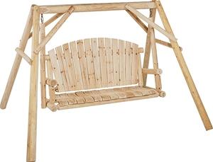 Seasonal Trends NW-59N Log Swing and Frame Kit, 2 Seating, 500 lb Weight Capacity, Wood Frame Outdoor Furniture Seasonal trends