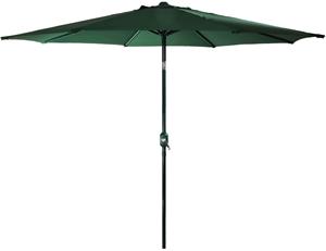 Seasonal Trends 60035 Crank Umbrella, 92.9 in H Pole, Polyester Fabric, Hunter Green Fabric, Steel Frame Outdoor Furniture Seasonal trends