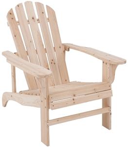 Seasonal Trends JN-16N Adirondack Chair, Natural Frame Outdoor Furniture Seasonal trends