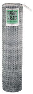 Rangemaster 6003 Poultry Net, 2 in Mesh, 150 ft L, 48 in W, 20 ga, Galvanized Steel Fencing Deacero
