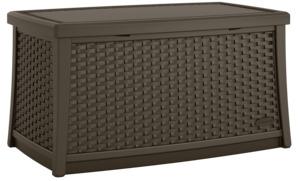 Suncast BMDB3010 Deck Box, 30 gal Weight Capacity, Resin, Java Outdoor Furniture Suncast