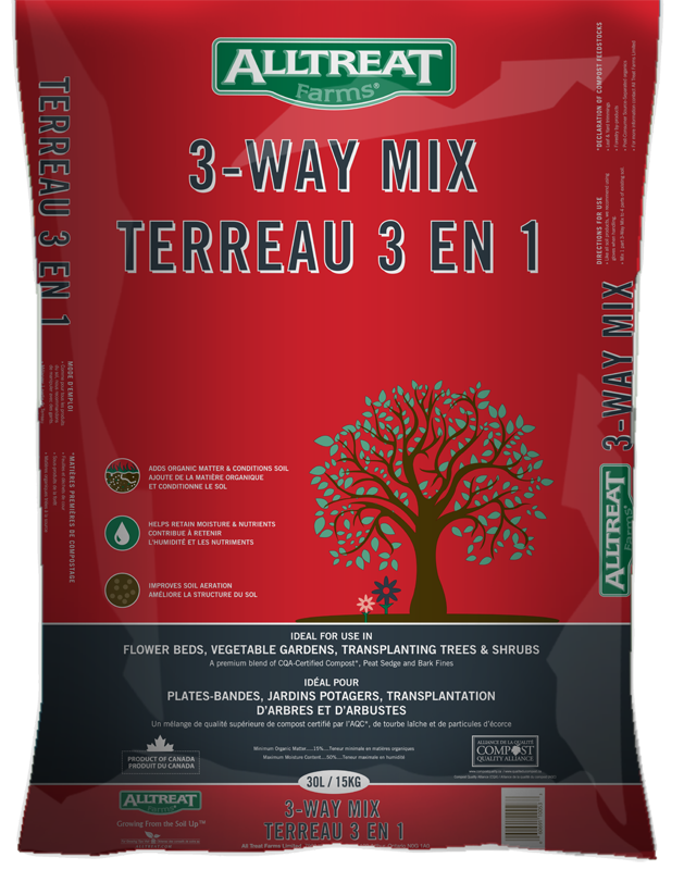 30L All Treat Farms 3-Way Mix, 15 kg Package, Bag