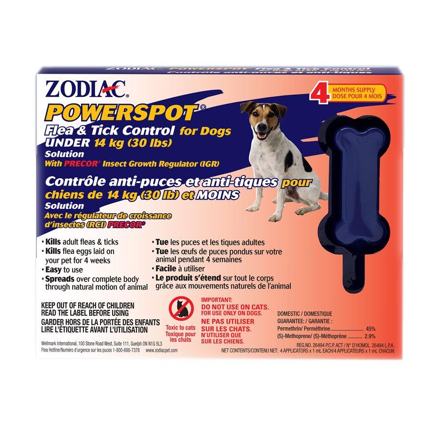 POWER Spot On Dogs (Sm Breed) Dog Supplies Zodiac