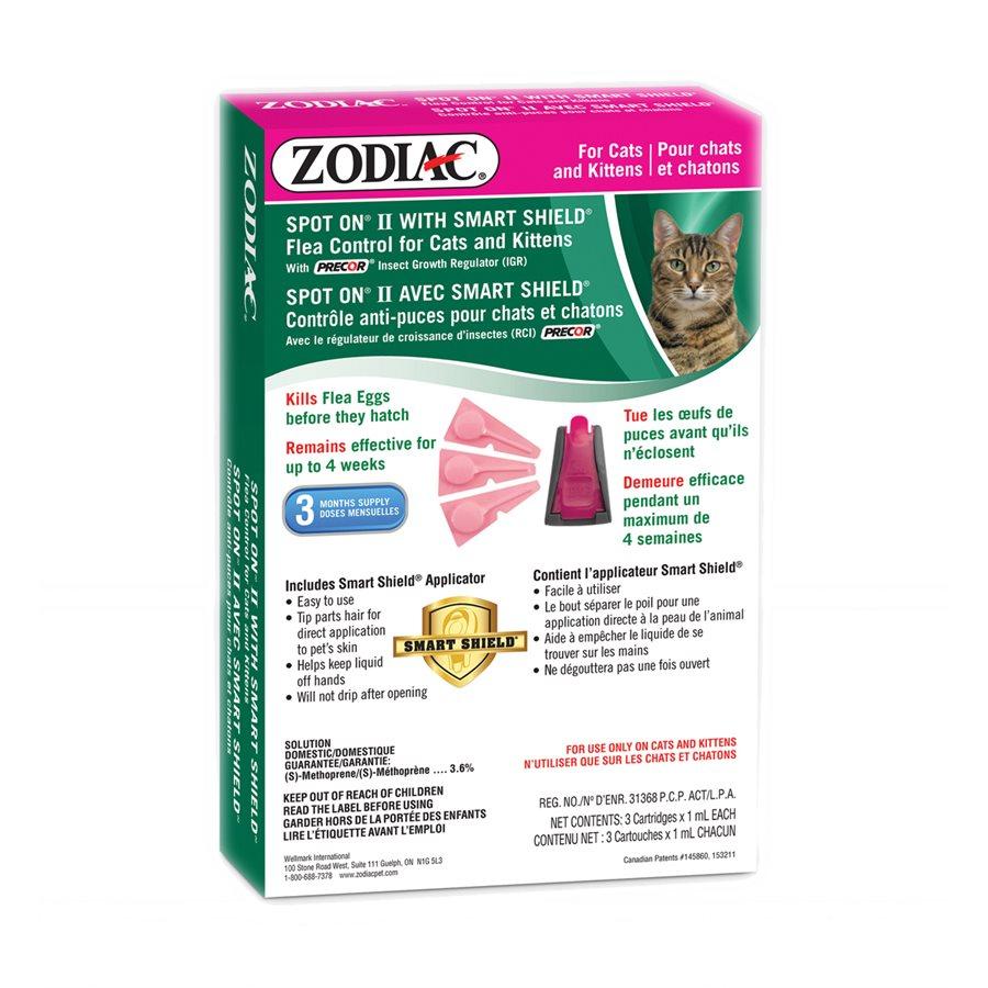 Zodiac Smart Shield Spot On II Cat/Kitten Cat Supplies Zodiac