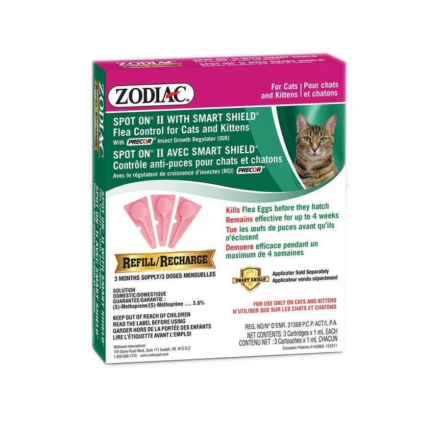 Zodiac SS Spot On II Cat/Kitten Refill Cat Supplies Zodiac