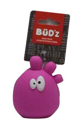 BUD'Z DOG TOY RUBBER MONSTER "HANDY" 3,5'' PINK. KB Depot Express