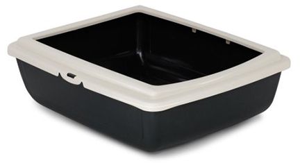 Bergamo Litter Pan Juliet Dark Grey Cat 48X38X14cm
