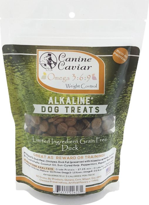 Canine Caviar Omega 3 6 9 Treats Duck Dog 1X9OZ