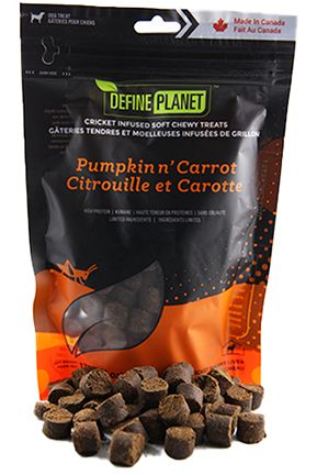 Define Planet Soft Chewy Pumpkin Carrot Flvrd Cricket Lamb Liver Dog