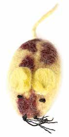 Hamro Mouse Cat Toy Yellow and Brown 2 Set Cat 1X2PC 3.5IN