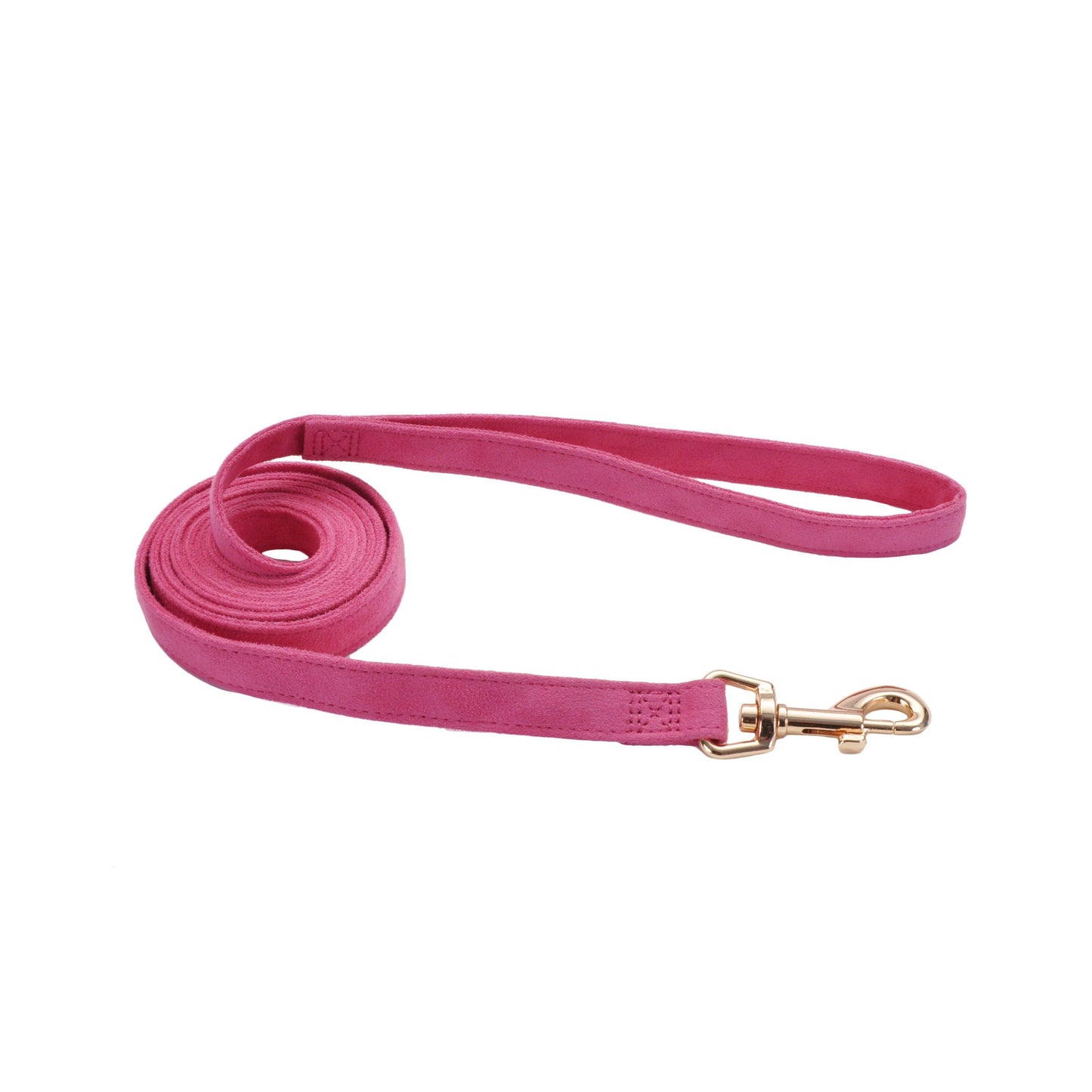 Coastal Accent Microfiber Leash - 5/8in x 6ft Posh Pink with Flower KB Depot Express