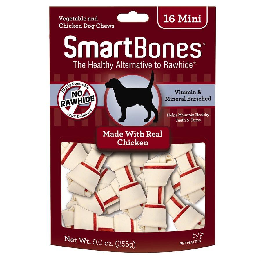 Spectrum Smart Bones Chicken Mini 16 Pack Dog Food Spectrum Brands