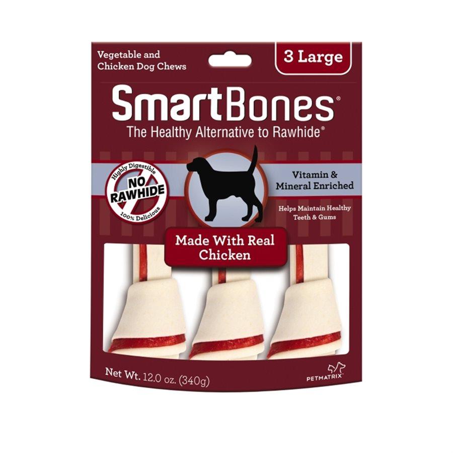 Spectrum Smart Bones Chicken Large 3 Pack Dog Food Spectrum Brands
