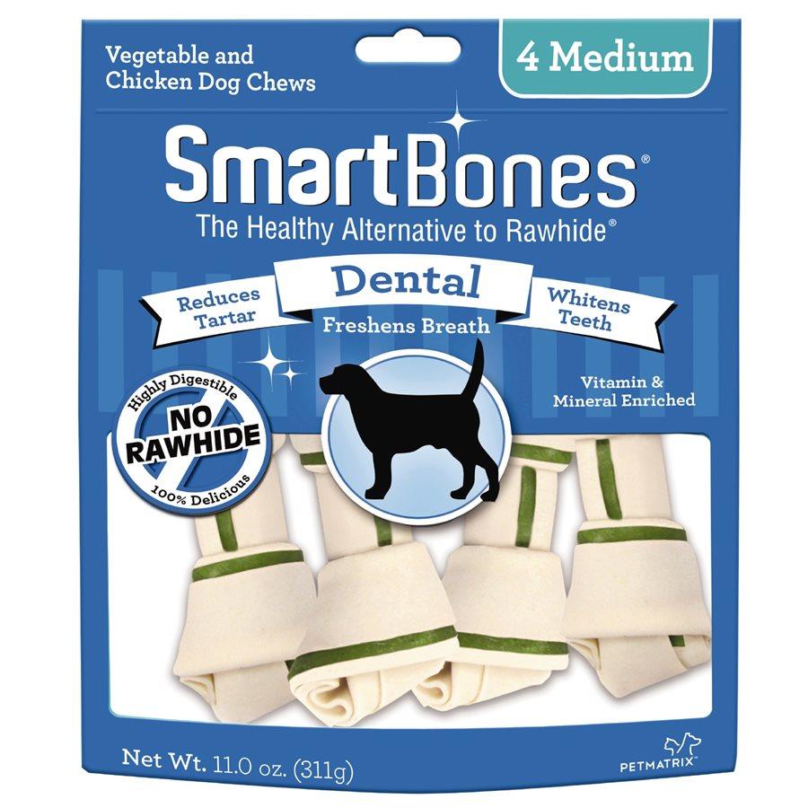 Spectrum Smart Bones Dental Medium 4 Pack Dog Food Spectrum Brands