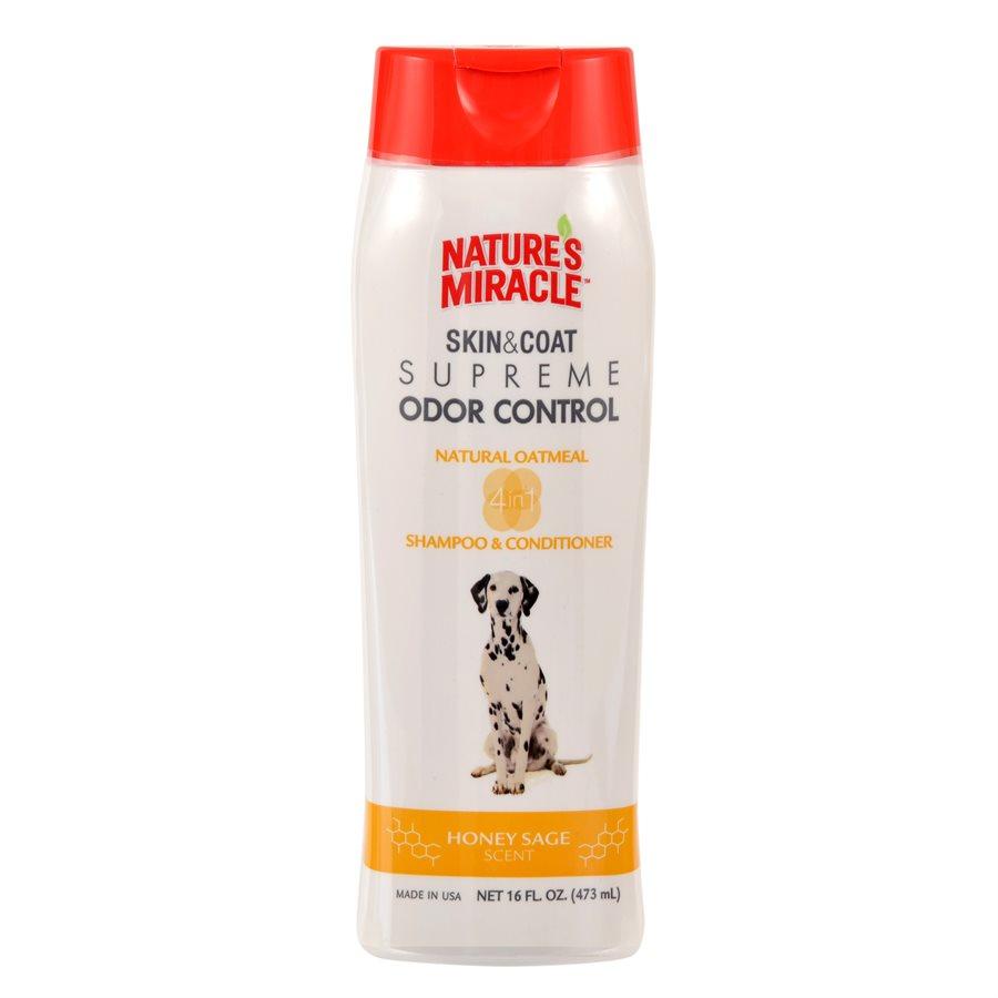 Spectrum Nature's Miracle Supreme Odor Control Oatmeal Shampoo 16oz Dog Supplies Spectrum Brands