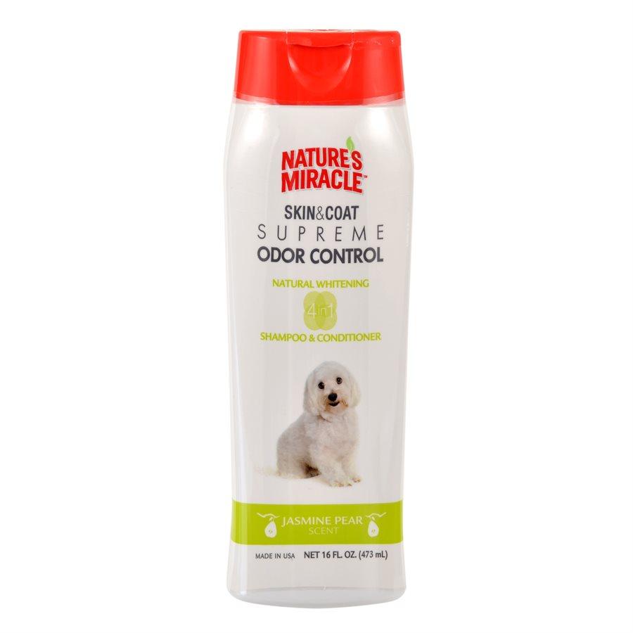 UPG Nature's Miracle Supreme Odor Control Whitening Shampoo 16oz Dog Supplies Spectrum Brands
