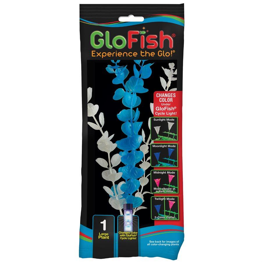 Spectrum GloFish Color Changing Plant Large Blue Aquatic Spectrum Brands