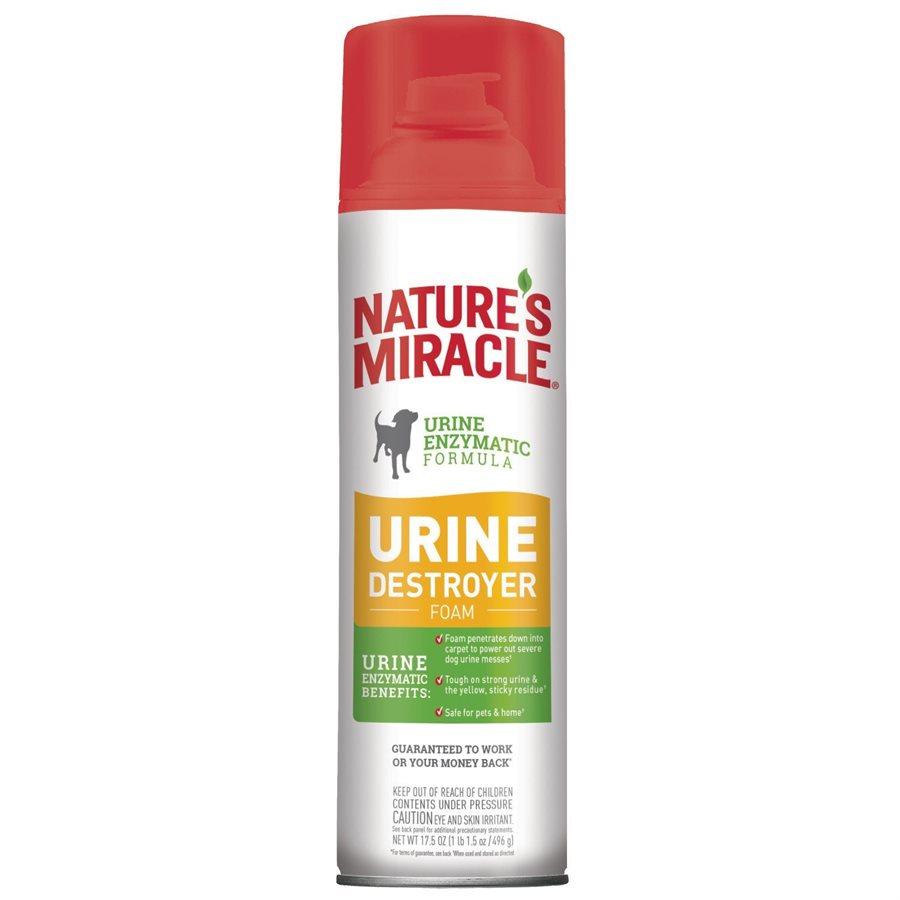 Spectrum Nature's Miracle Dog Stain Urine Destroyer Foam Aerosol 17.5oz Dog Supplies Spectrum Brands