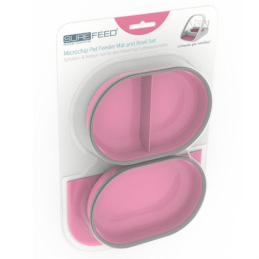 SureFeed Feeder Mat & Bowl Set Pink Cat Supplies SureFlap