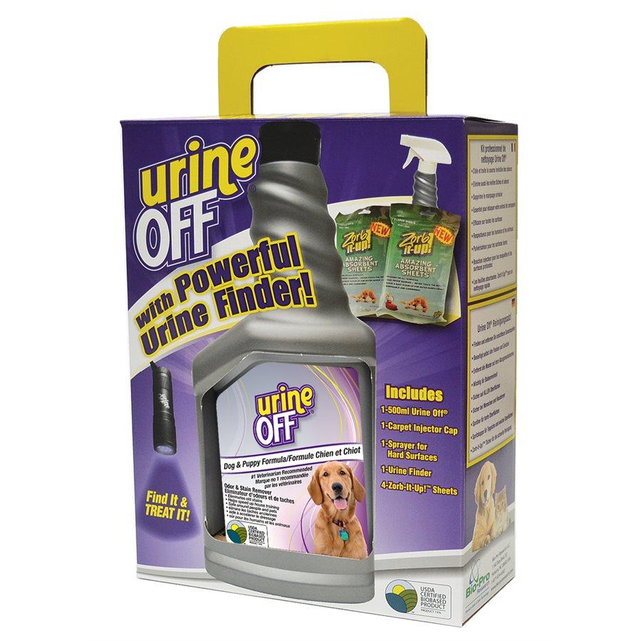 Urine Off Dog & Puppy Formula Clean Up Kit with LED Light Dog Supplies Urine Off