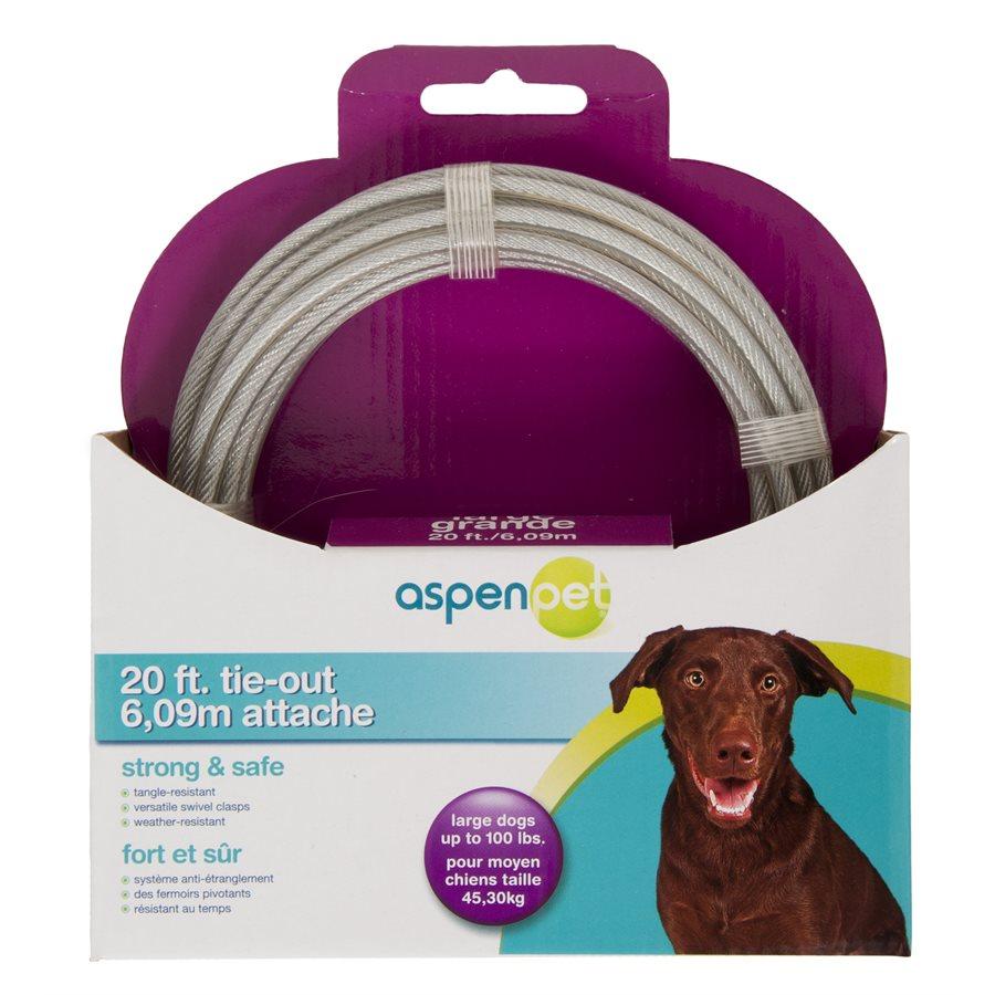 Tie Out Dog 20' Heavy Dog Supplies Petmate