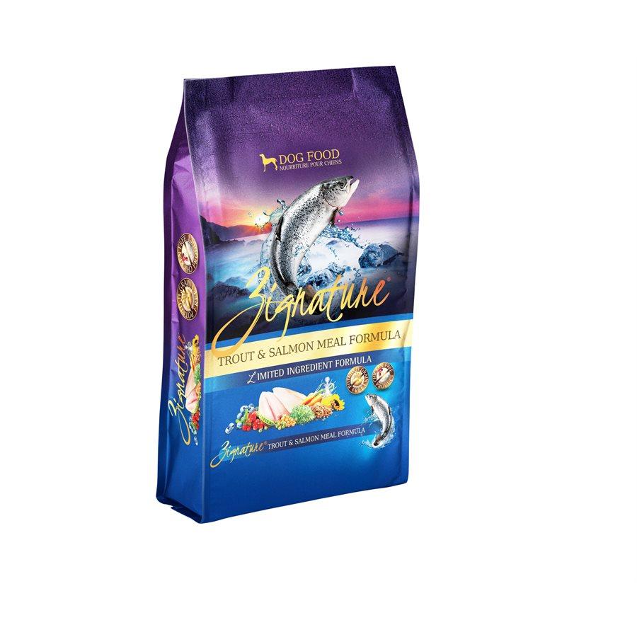 Zignature Limited Ingredient Grain Free Trout & Salmon Meal Dog Food 4 LB Dog Food Zignature