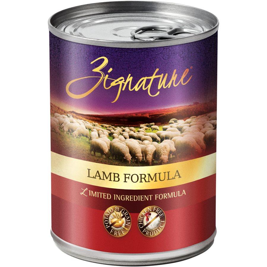 Zignature Limited Ingredient Grain Free Lamb Dog Food 12/13 oz Dog Food Zignature
