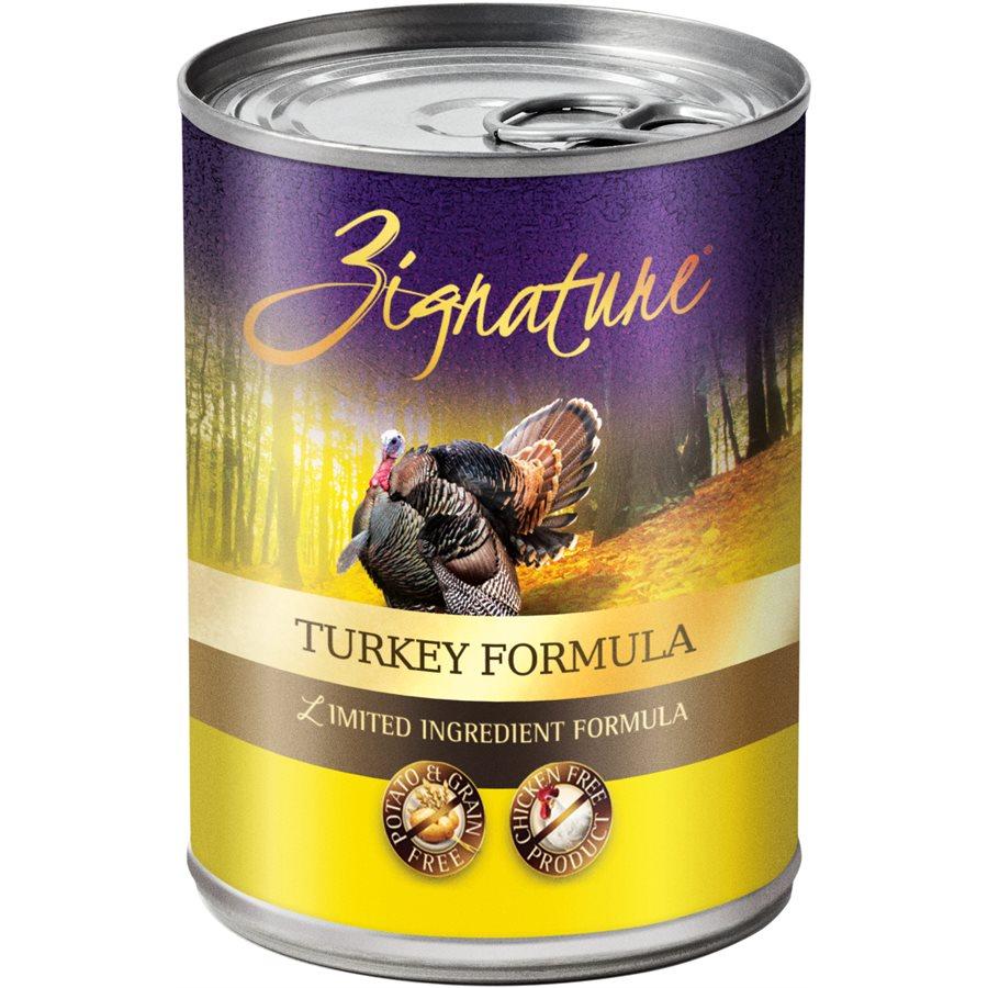 Zignature Limited Ingredient Grain Free Turkey Dog Food 12/13 oz Dog Food Zignature