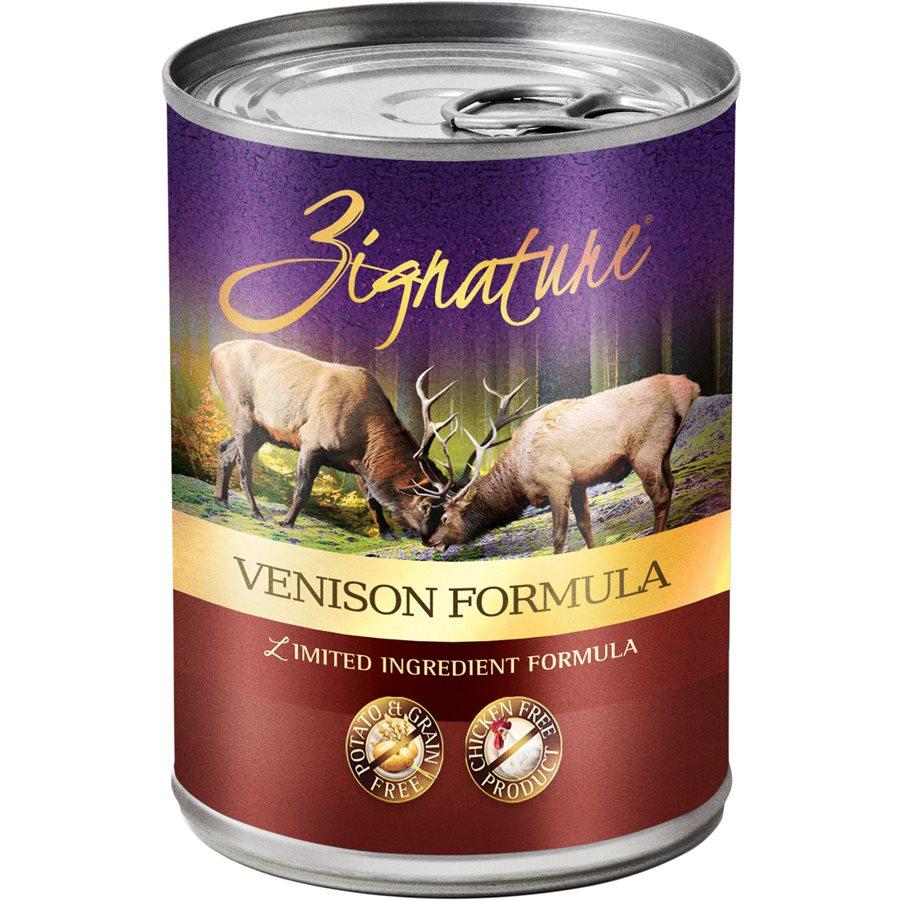 Zignature Limited Ingredient Grain Free Venison Dog Food 12/13 oz Dog Food Zignature