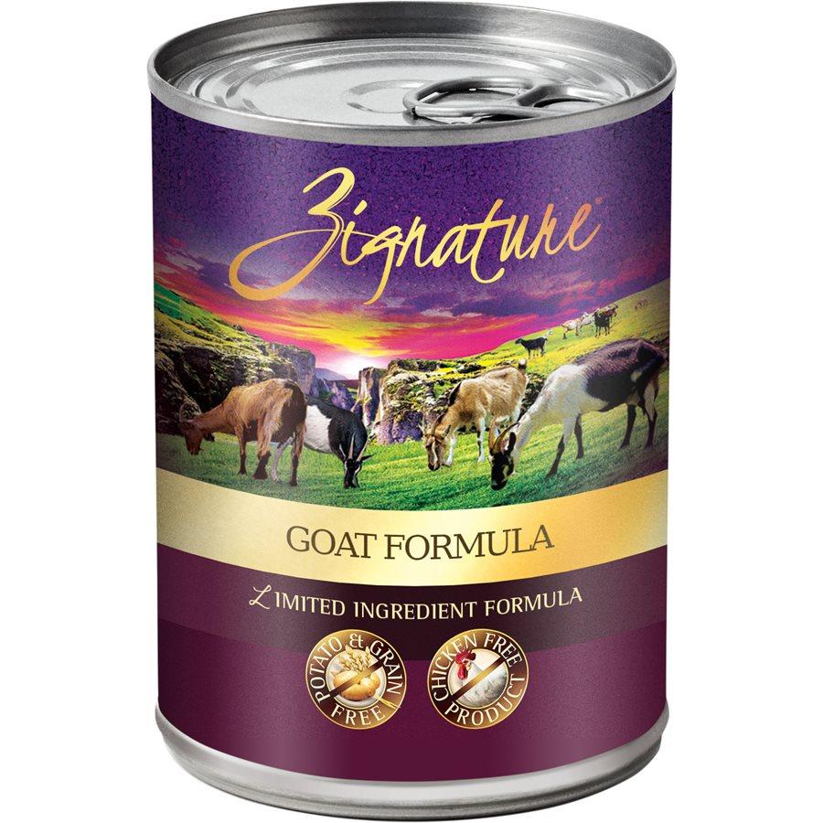 Zignature Limited Ingredient Grain Free Goat Dog Food 12/13 oz Dog Food Zignature