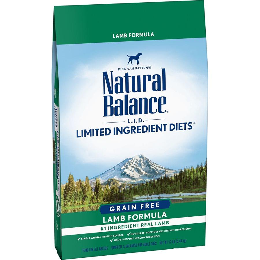 Natural Balance Dog LID Grain Free Lamb Formula 12LB Dog Food Natural Balance