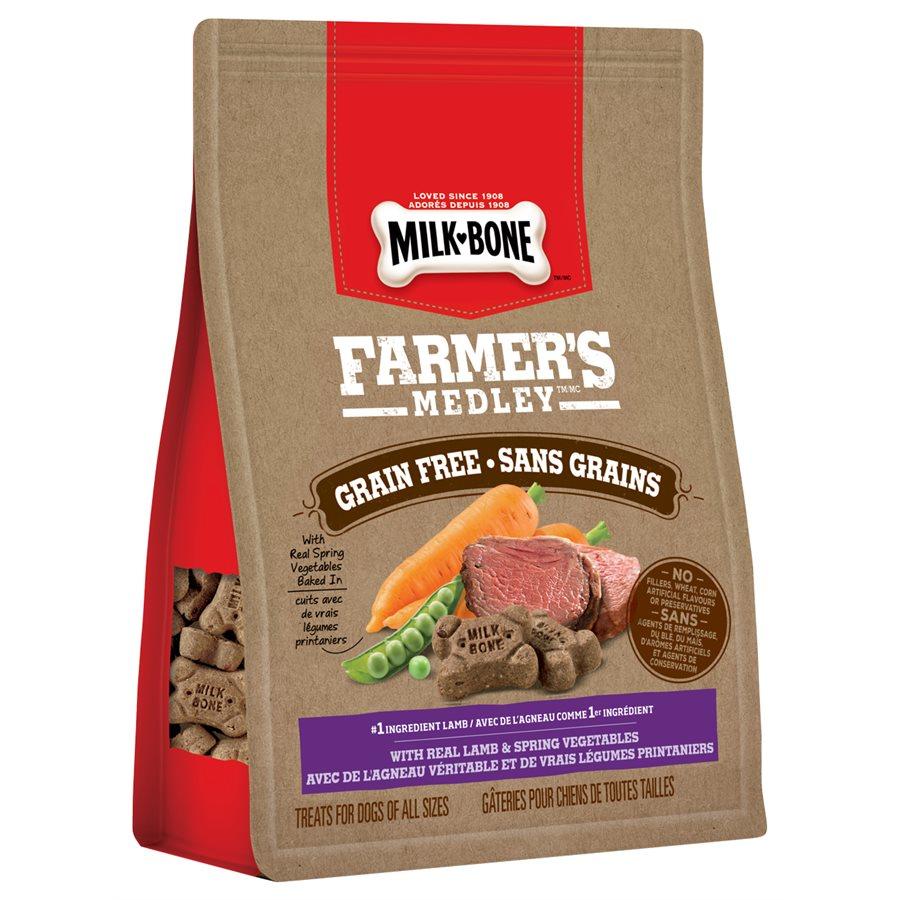 Smuckers Milk Bone Farmer's Medley Grain Free Lamb & Vegetables Treats 4/340g Dog Supplies J.M.Smuckers
