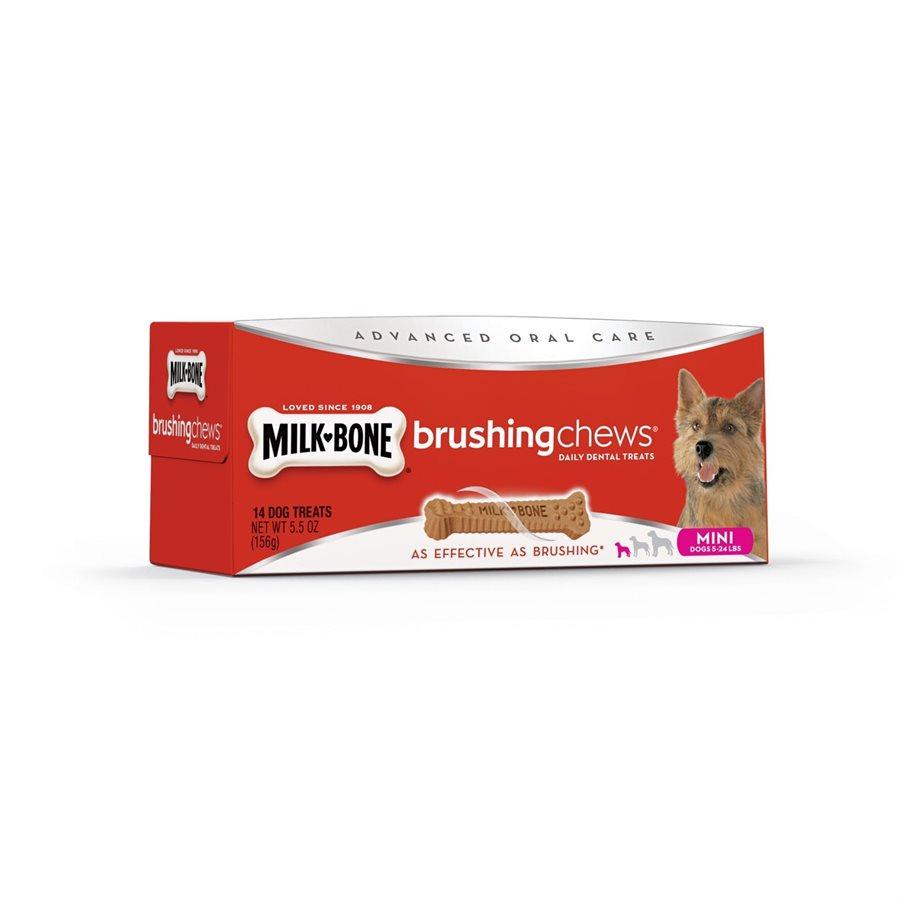 Smuckers Milk Bone Brushing Chews Mini 14 Pack 12/156g Dog Supplies J.M.Smuckers
