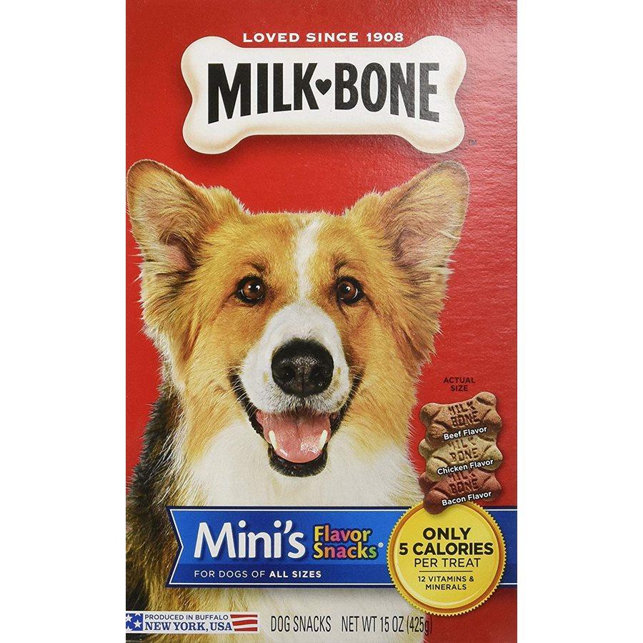 Smuckers Milk Bone Flavour Snacks Mini Biscuits 12/475g Dog Treats J.M.Smuckers