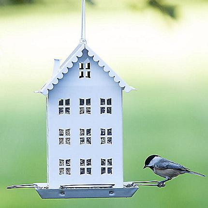 Perky-Pet White Farmhouse Bird Feeder – Holds 2.8 lbs of seed KB Depot Express