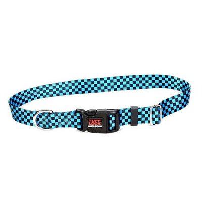 Reflex Collar 1"x25" Navy Checker Dog Supplies Reflex Corporation