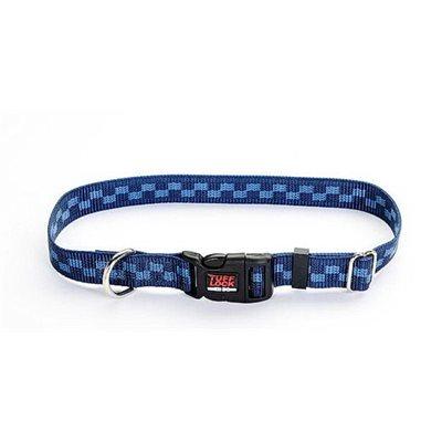 Reflex Collar 5/8"x13" Navy Checker Dog Supplies Reflex Corporation
