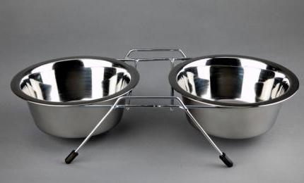 Advance Pet Products Stainless Steel Double Diners 2x1pt KB Depot Express