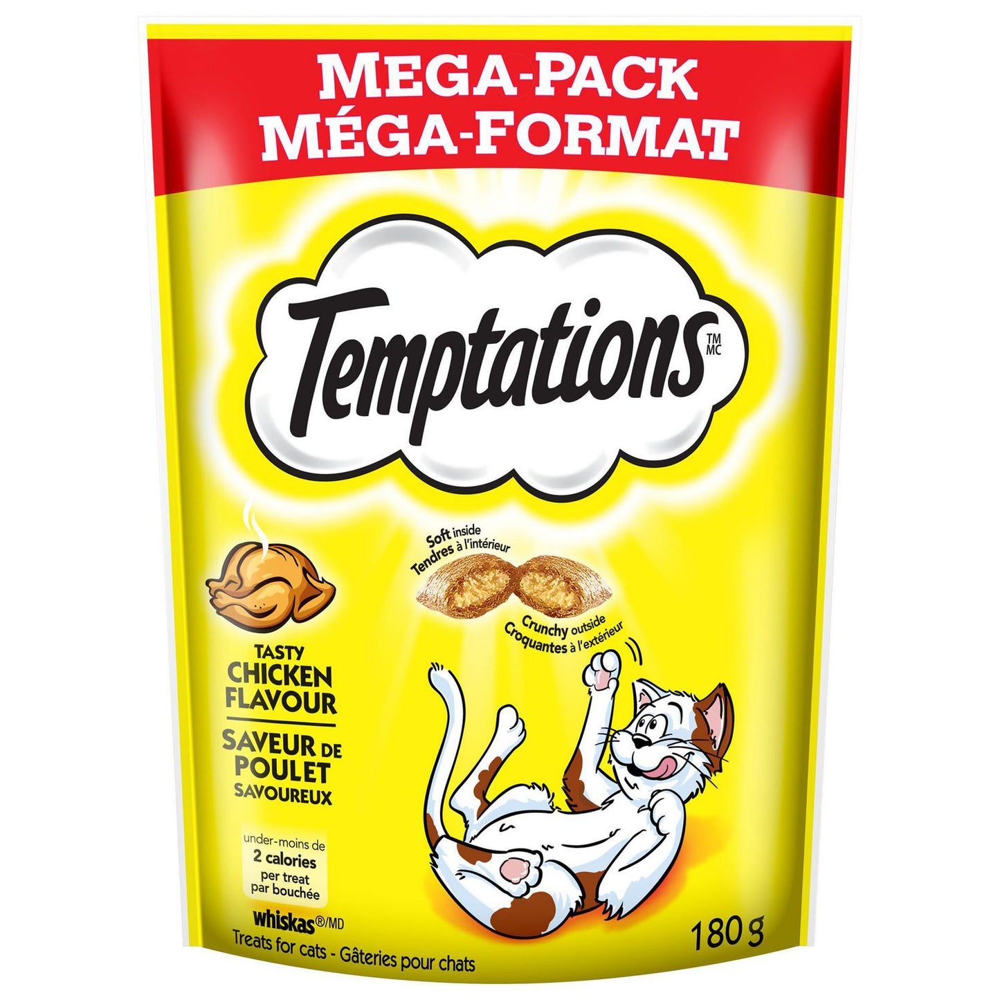 Temptations Cat Treats Tasty Chicken Flavor 180g Cat Food MARS Petcare