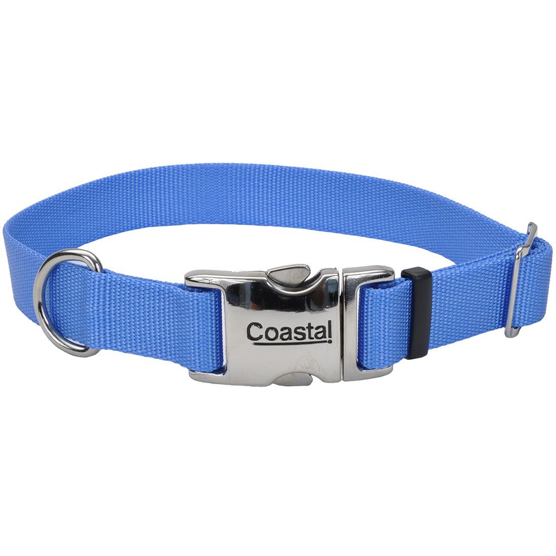 Coastal® Adjustable Dog Collar with Metal Buckle - 1in x 18-26in Blue Lagoon KB Depot Express