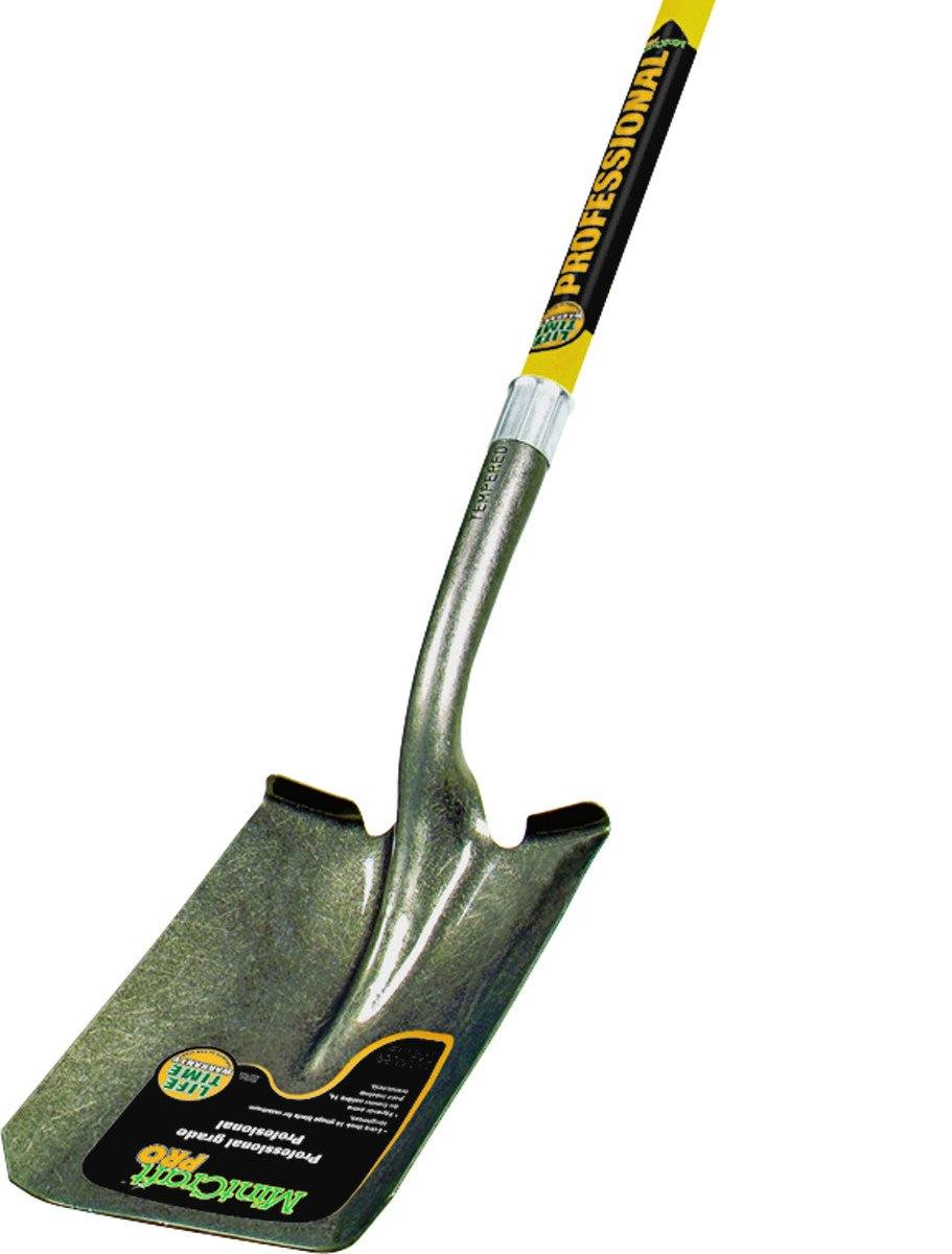 Vulcan 34536 PCL-F Shovel Long Handle Square Point Pro Fiberglass Lawn and Garden Orgill